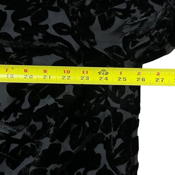 Maggie Barnes Womens Velvet Burnout Tunic Top Sz 1X Cocktail Loose Whimsigoth - Picture 5 of 8